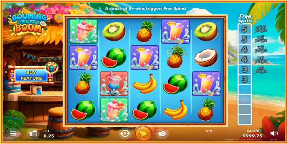 Игровой слот Booming Fruity Boom