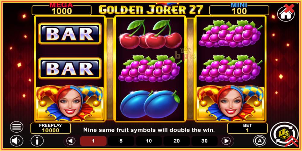 משבצת משחק Golden Joker 27 Hold & Win