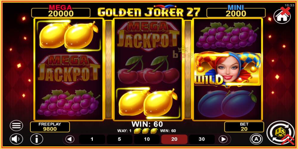 משבצת משחק Golden Joker 27 Hold & Win