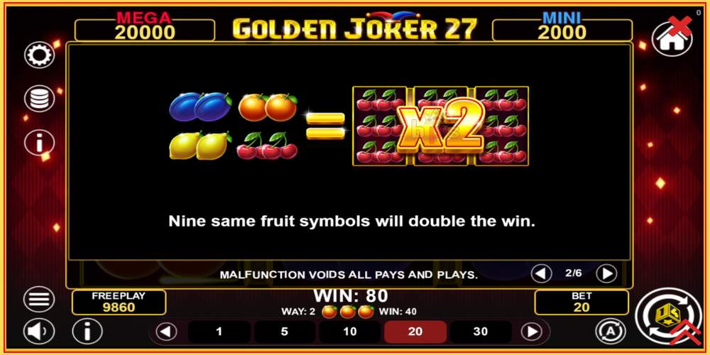 משבצת משחק Golden Joker 27 Hold & Win