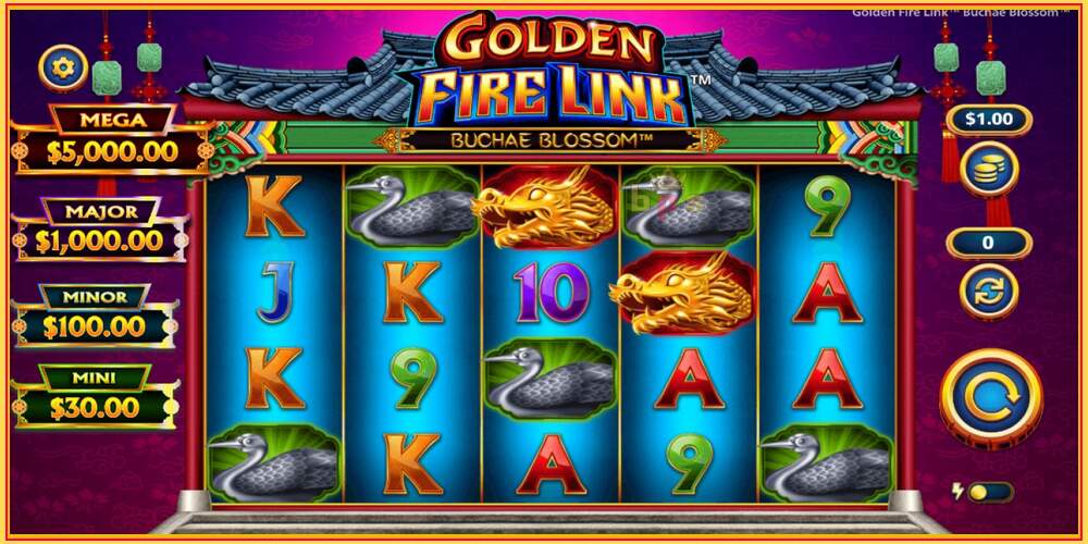 Игровой слот Golden Fire Link Buchae Blossom