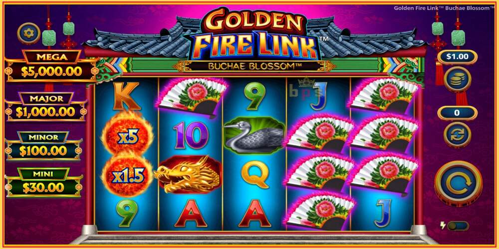 Игровой слот Golden Fire Link Buchae Blossom