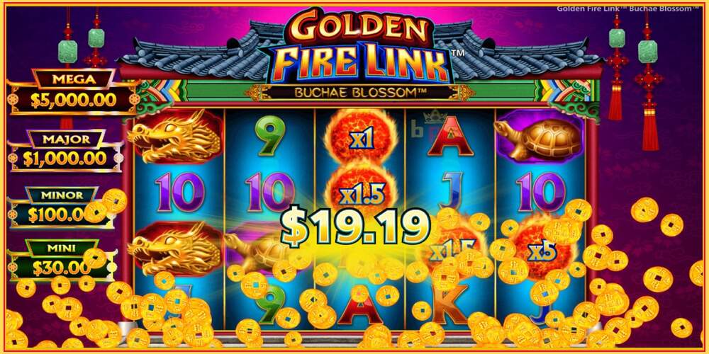 Игровой слот Golden Fire Link Buchae Blossom