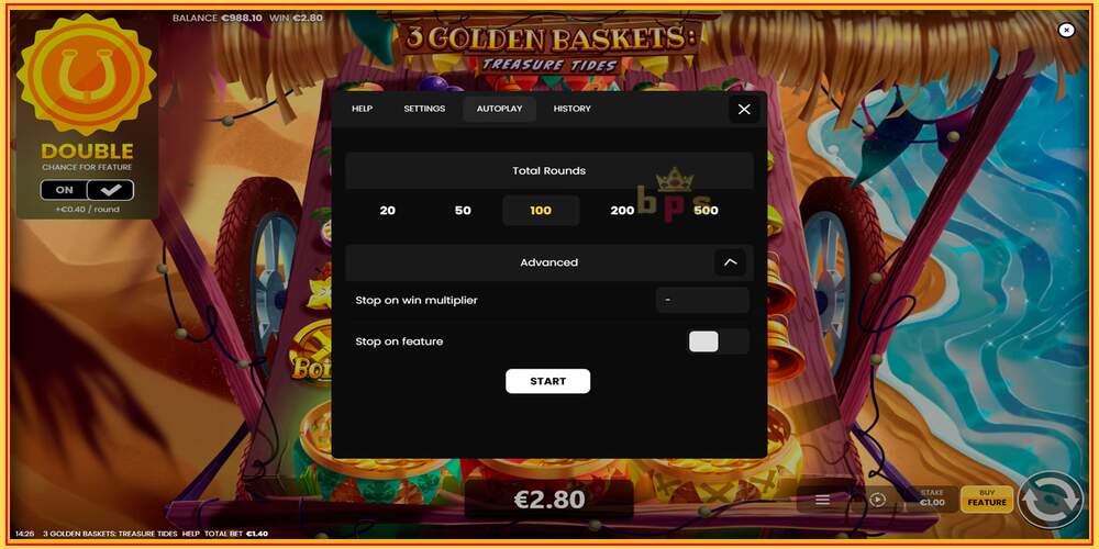 Spelslot 3 Golden Baskets: Treasure Tides