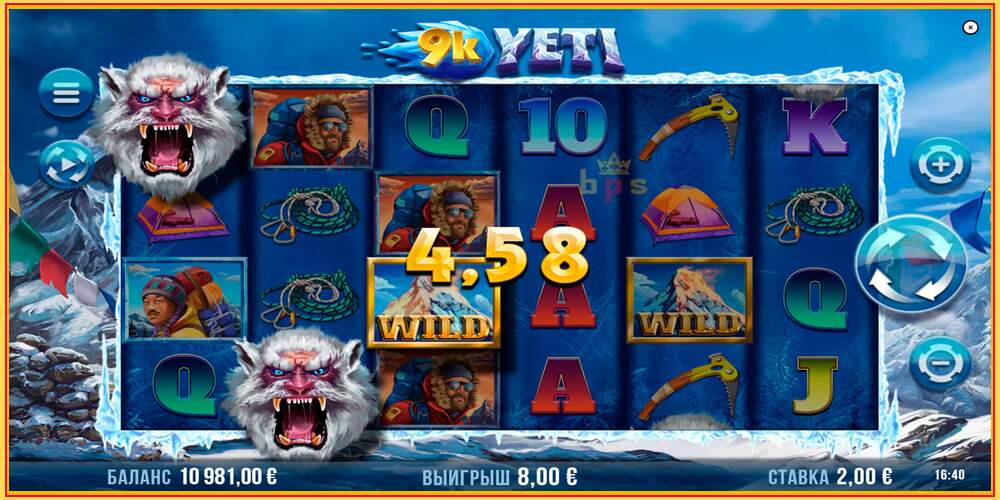 Игровой слот 9k Yeti