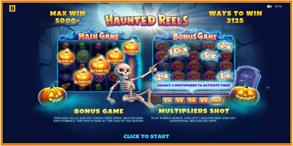 Игровой слот Haunted Reels