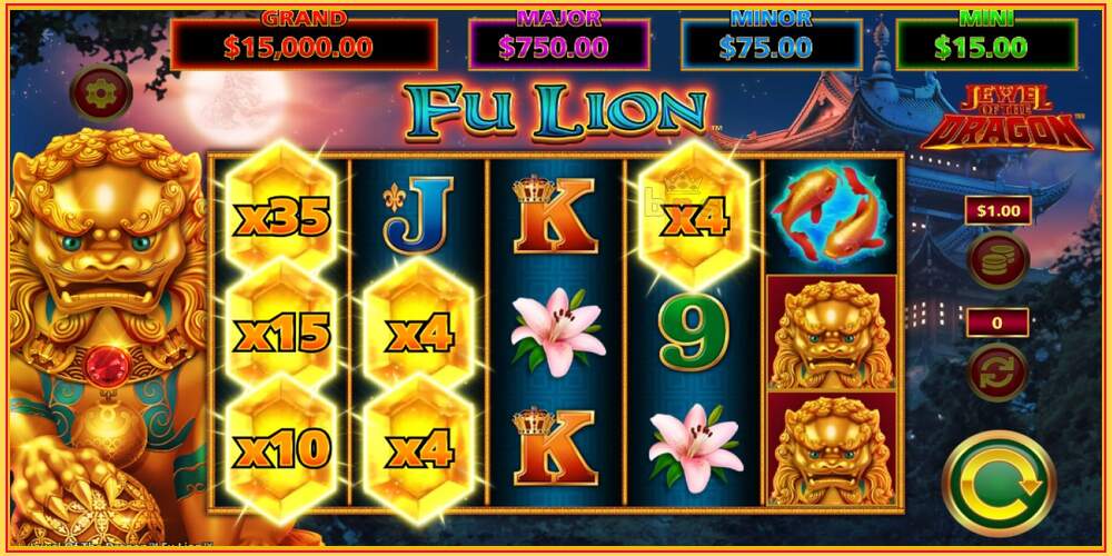 Spelslot Jewel of the Dragon Fu Lion