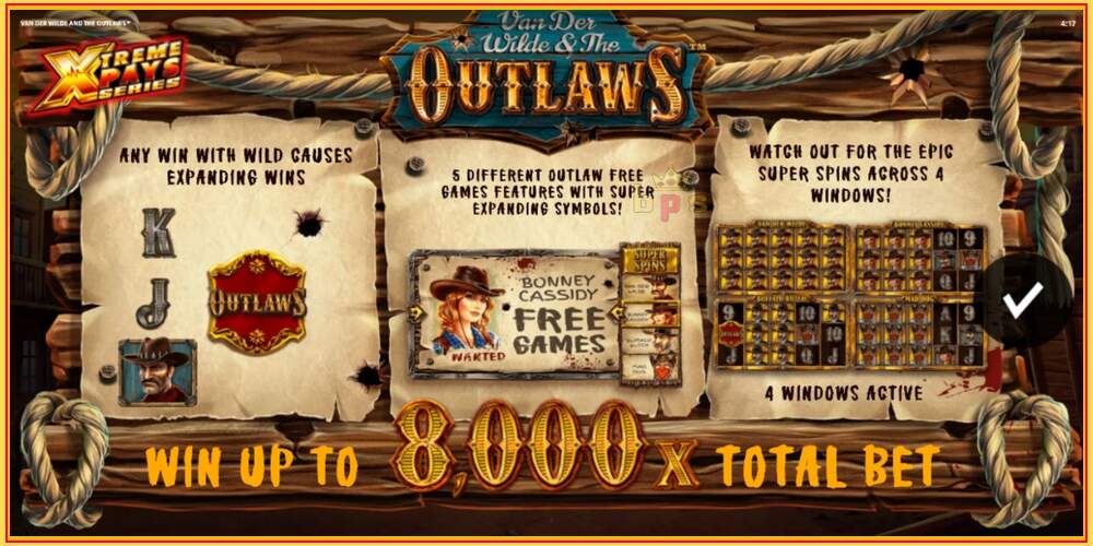 Игровой слот Van der Wilde and The Outlaws